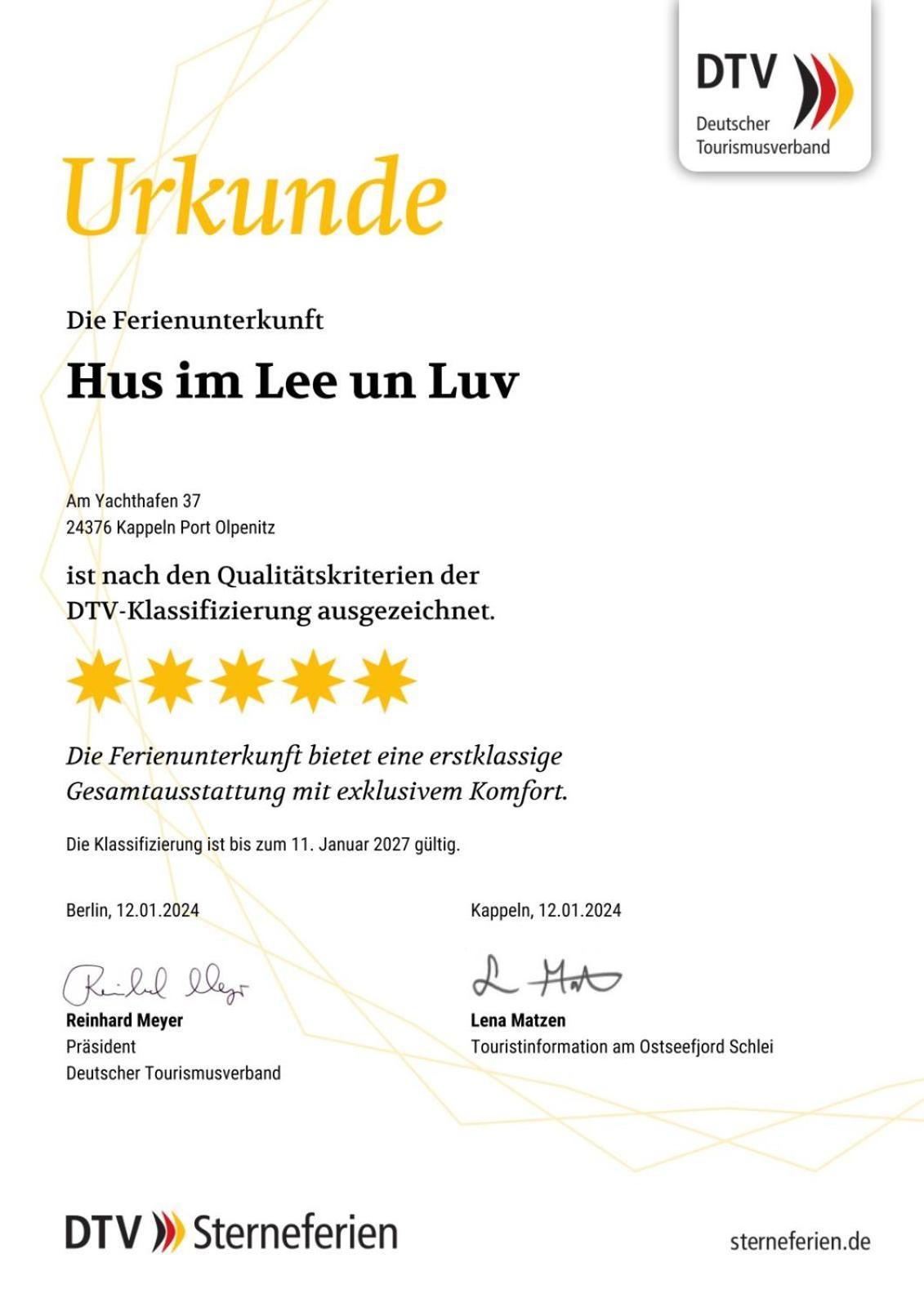Willa Hus Im Lee Un Luv Olpenitz Zewnętrze zdjęcie